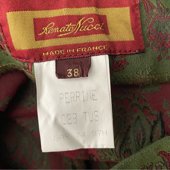 Renato Nucci Green Bold Paisley Straight Leg Trouser - Picture 10 of 10